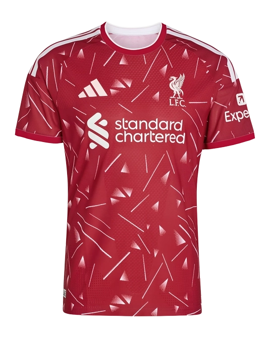 домашняя футболка Liverpool 26/27, вид спереди