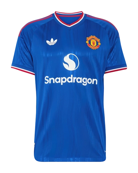 гостевая футболка Manchester United, вид спереди