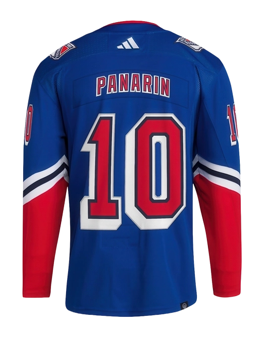 альтернативное джерси Артемия Панарина New York Rangers Reverse Retro 2.0, вид спереди