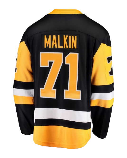 домашнее джерси Евгения Малкина Pittsburgh Penguins, вид спереди