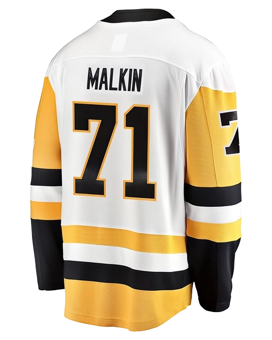 гостевое джерси Pittsburgh Penguins Евгений Малкин, вид спереди