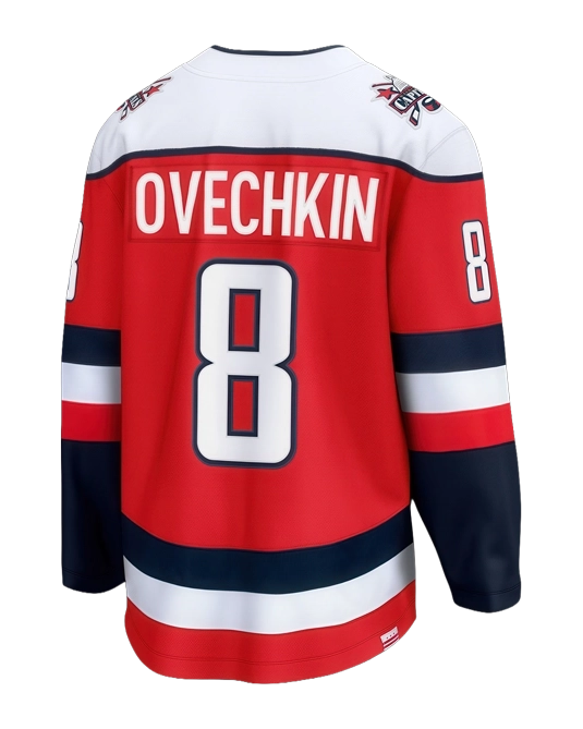 альтернативное джерси Александра Овечкина Washington Capitals, вид спереди