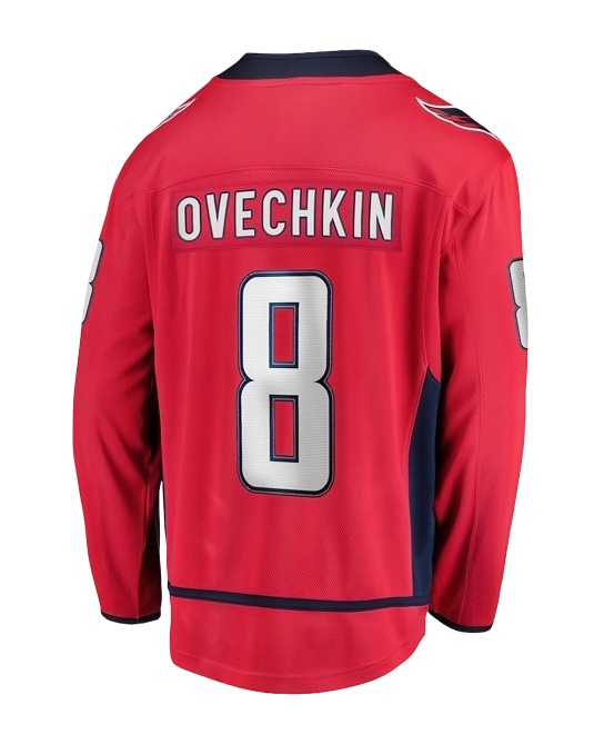 домашнее джерси Александра Овечкина Washington Capitals, вид сзади